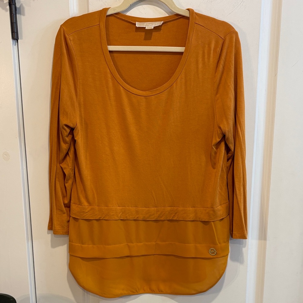 Michael Kors Burnt Orange Top